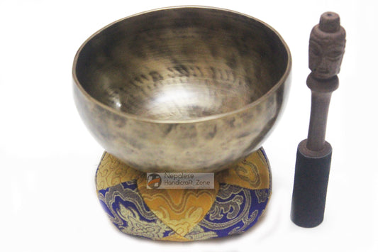 6" Antique Finish Singing Bowl image 1