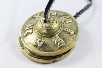 2.5" Om mane padme embossed NHZ Tingsha image 10