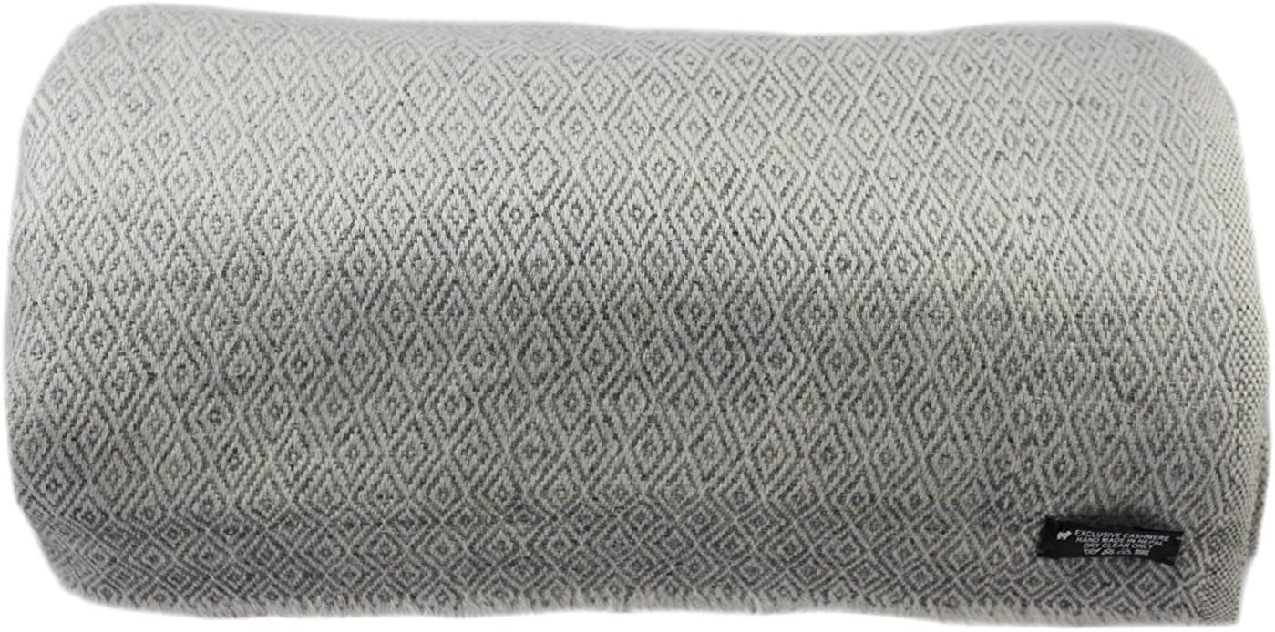 NHZ Natural Himalayan Cashmere Throw/ Blanket 54" x 108"(Diamond Pattern) image 2