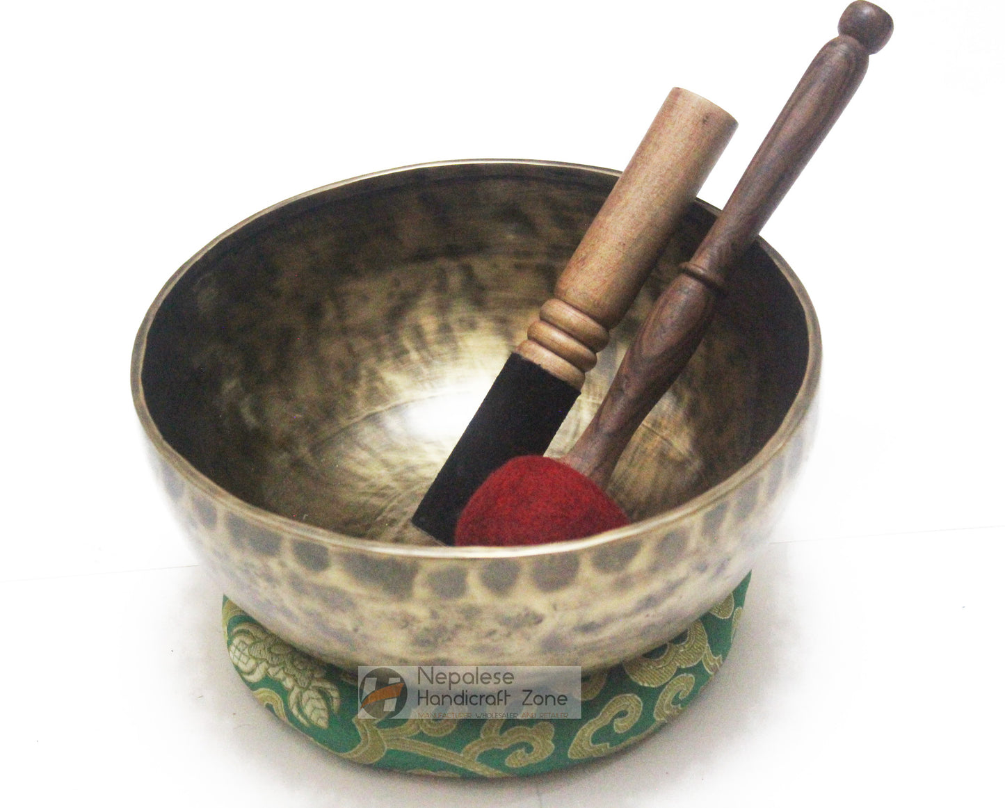 9" Antique Finish Singing Bowl image 0