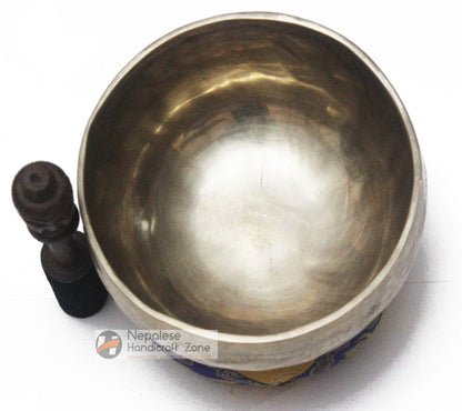 6" Plain Golden Singing Bowl image 3