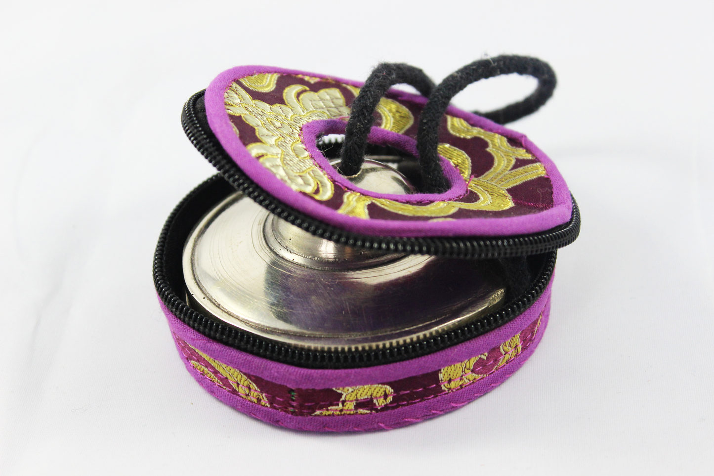 3.2" Plain Golden NHZ Tingsha image 3