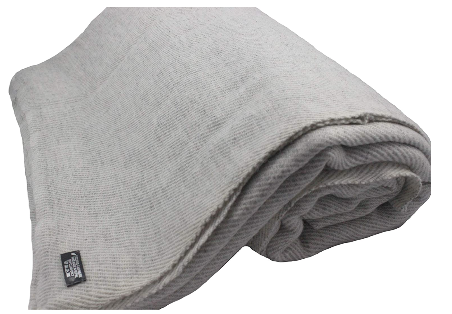 NHZ Extra Large Natural Himalayan Cashmere Throw/ Blanket 90" x 108" image 3