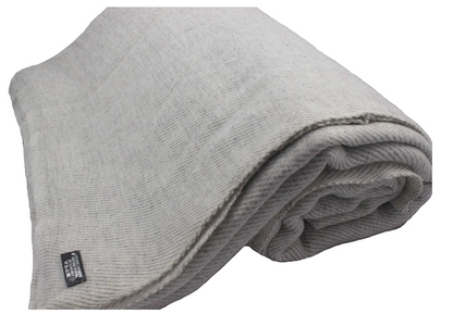 NHZ Extra Large Natural Himalayan Cashmere Throw/ Blanket 90" x 108" image 3