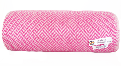 NHZ Natural Himalayan Cashmere Throw/ Blanket 54" x 108"(Pink Chunky) image 2