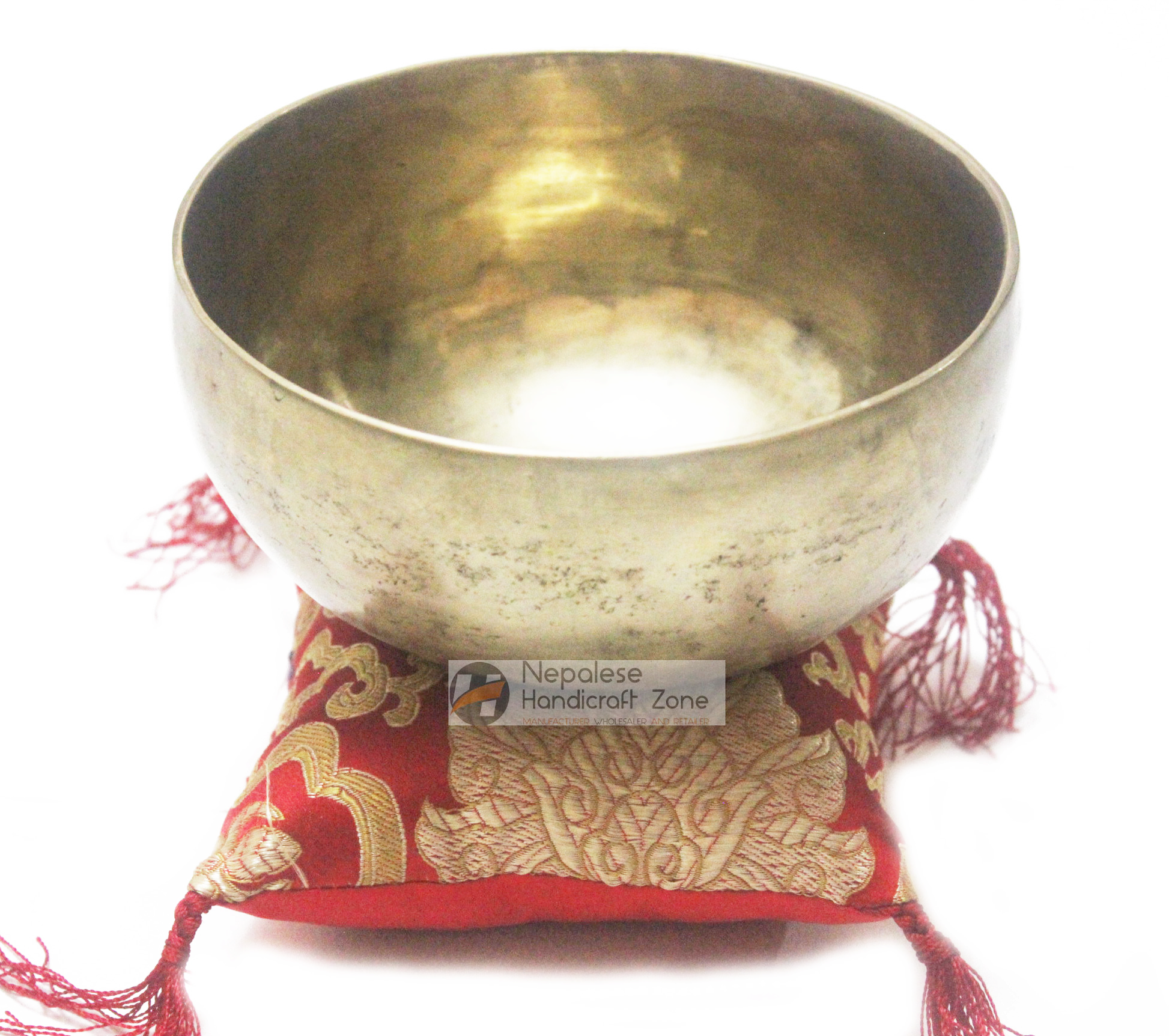 7" Plain Golden Singing Bowl image 3
