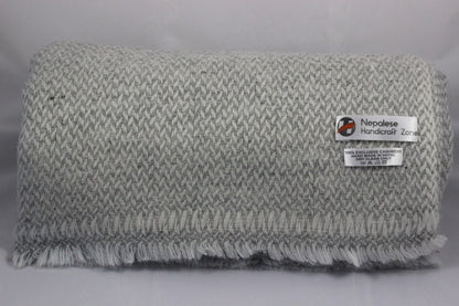NHZ Natural Himalayan Cashmere Throw/ Blanket 54" x 108"(Pink Chunky) image 9