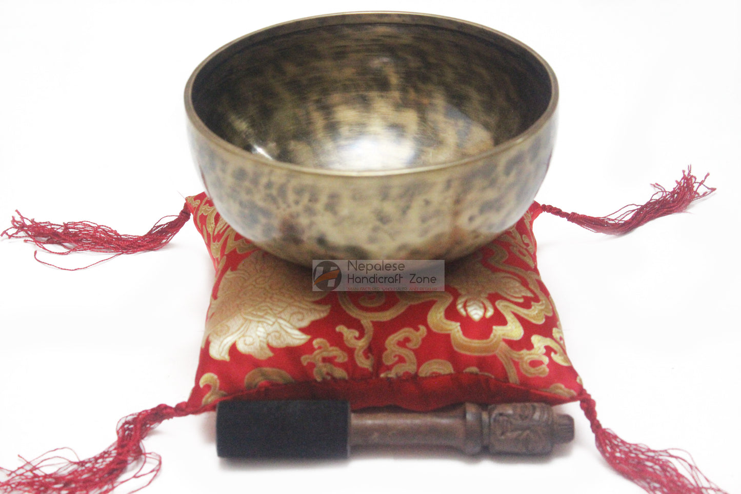 8" Antique Color Singing Bowl image 0