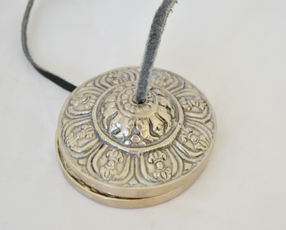 2.8" Silver Vajra embossed NHZ Tingsha image 2