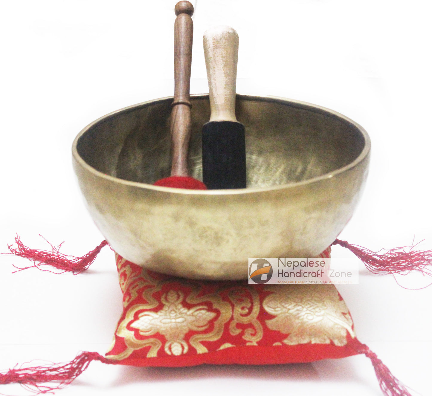 11" Plain Golden Singing Bowl image 0