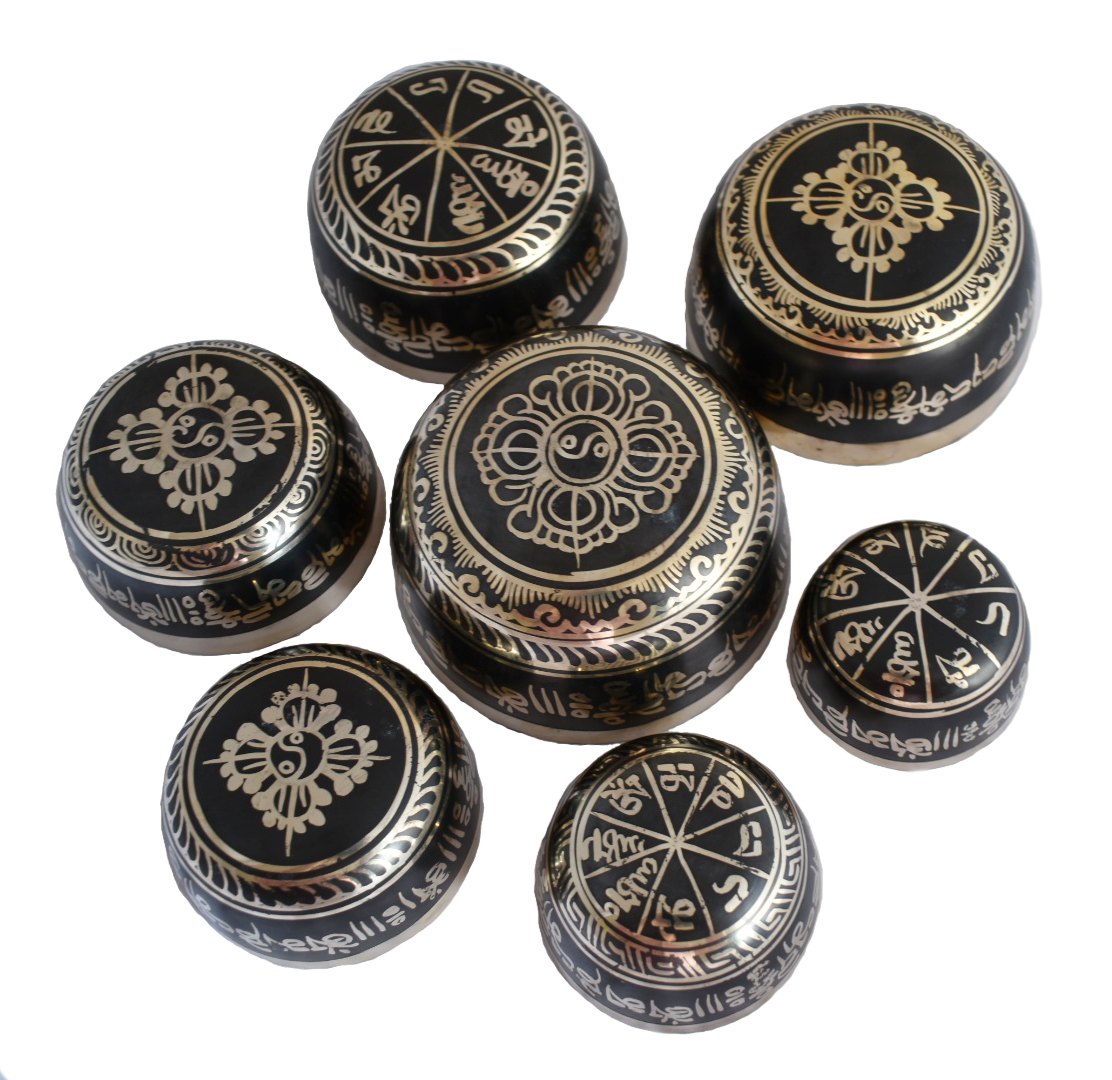 NHZ Black singing bowl set image 1