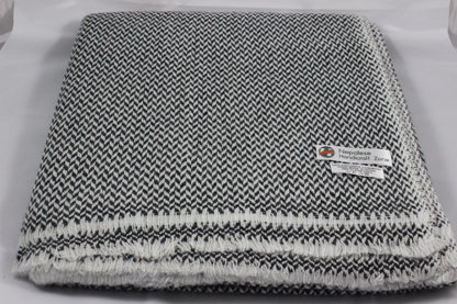 NHZ Natural Himalayan Cashmere Throw/ Blanket 54" x 108"(Brown Chunky) image 4