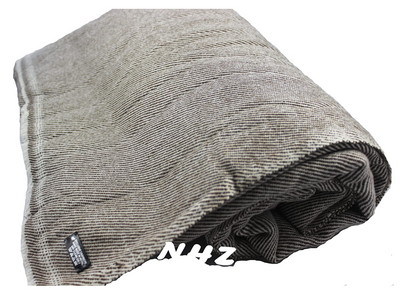NHZ Extra Large Natural Himalayan Cashmere Throw/ Blanket 90" x 108" image 5