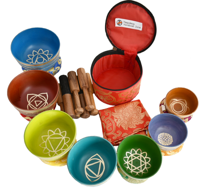 NHZ Multicolor singing bowl set image 0