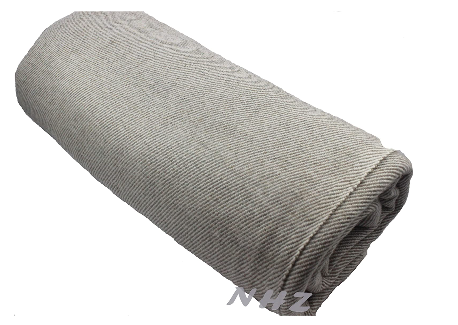NHZ Extra Large Natural Himalayan Cashmere Throw/ Blanket 90" x 108" image 2