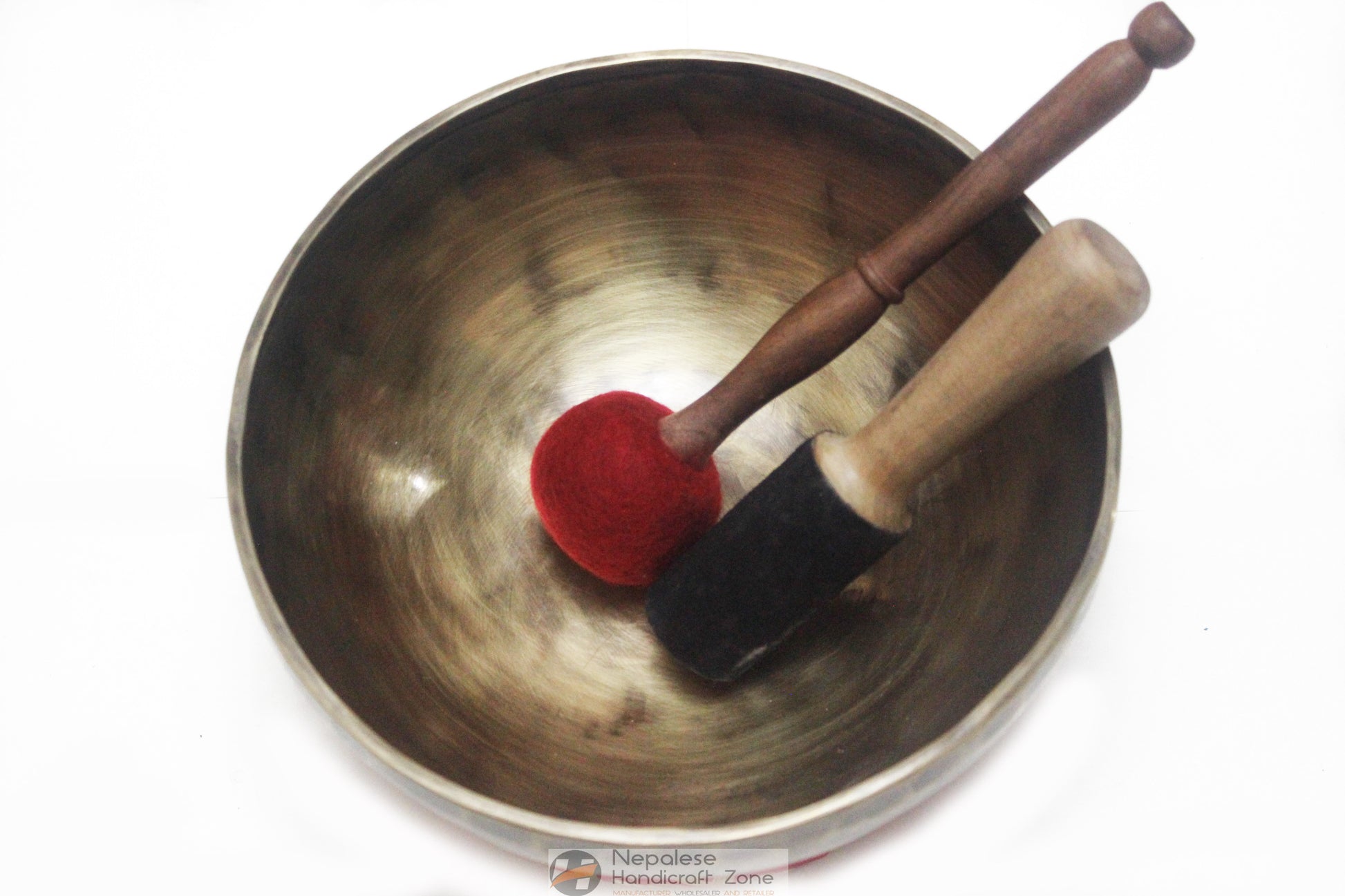 9.5" Antique Finish Singing Bowl image 3