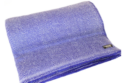 NHZ Natural Himalayan Cashmere Throw/ Blanket 54" x 108"(Herringbone Pattern) image 5