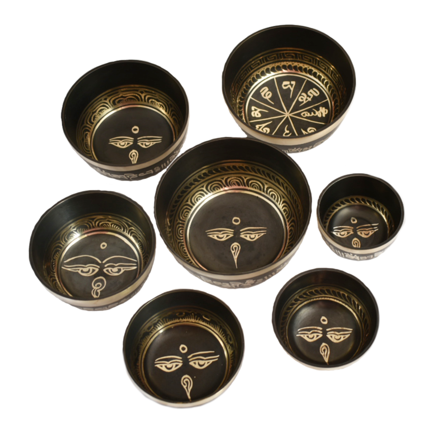 NHZ Black singing bowl set image 2