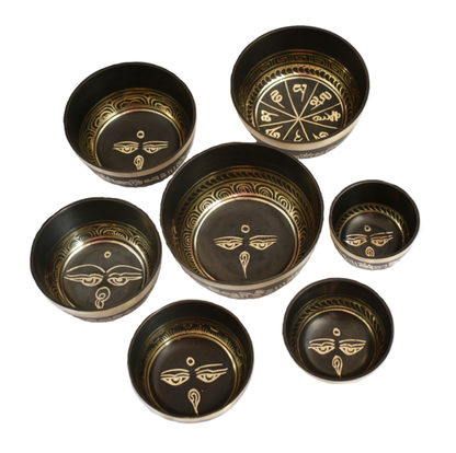 NHZ Black singing bowl set image 2