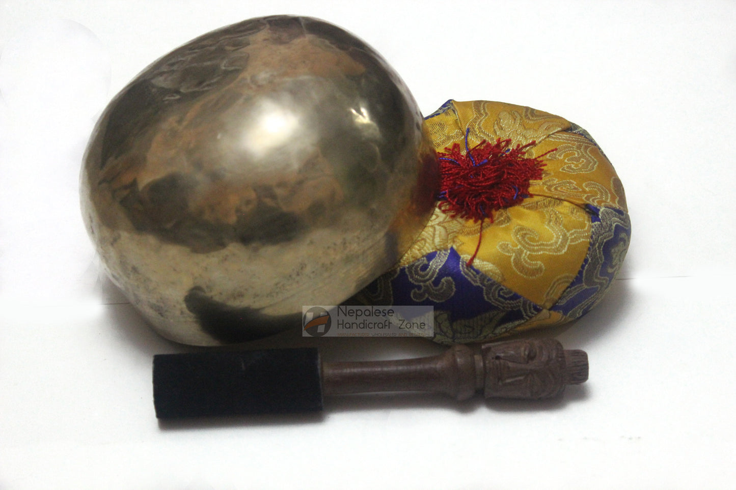 6" Plain Golden Singing Bowl image 5