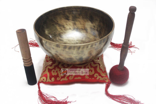 10" Antique Finish Singing Bowl image 0