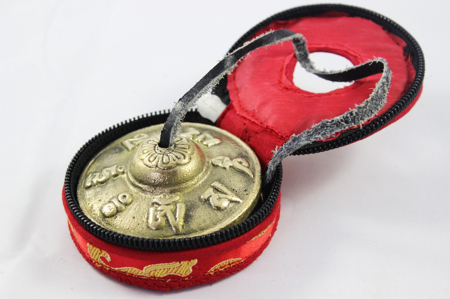 2.5" Om mane padme embossed NHZ Tingsha image 5