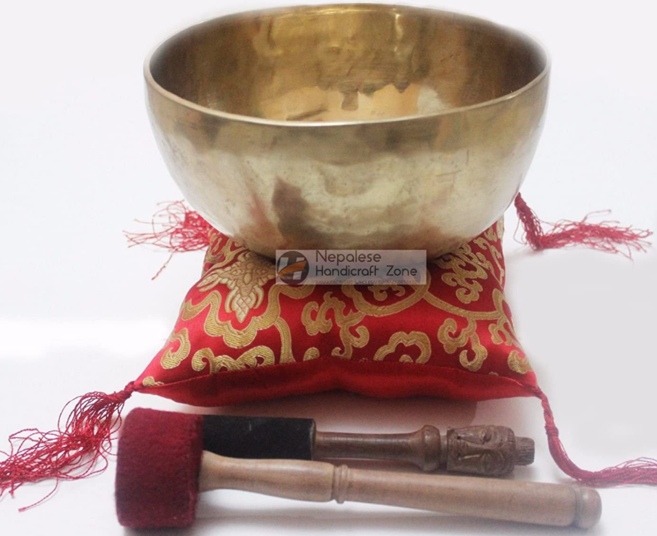 NHZ 10" Plain golden singing bowl image 3