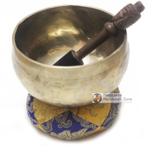6" Plain Golden Singing Bowl image 1