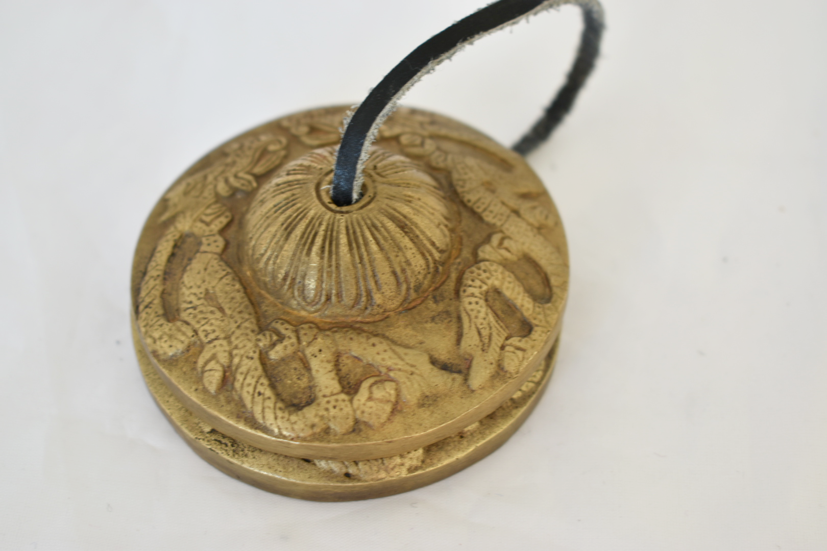 2.8" Bronze Dragon embossed NHZ Tingsha image 5