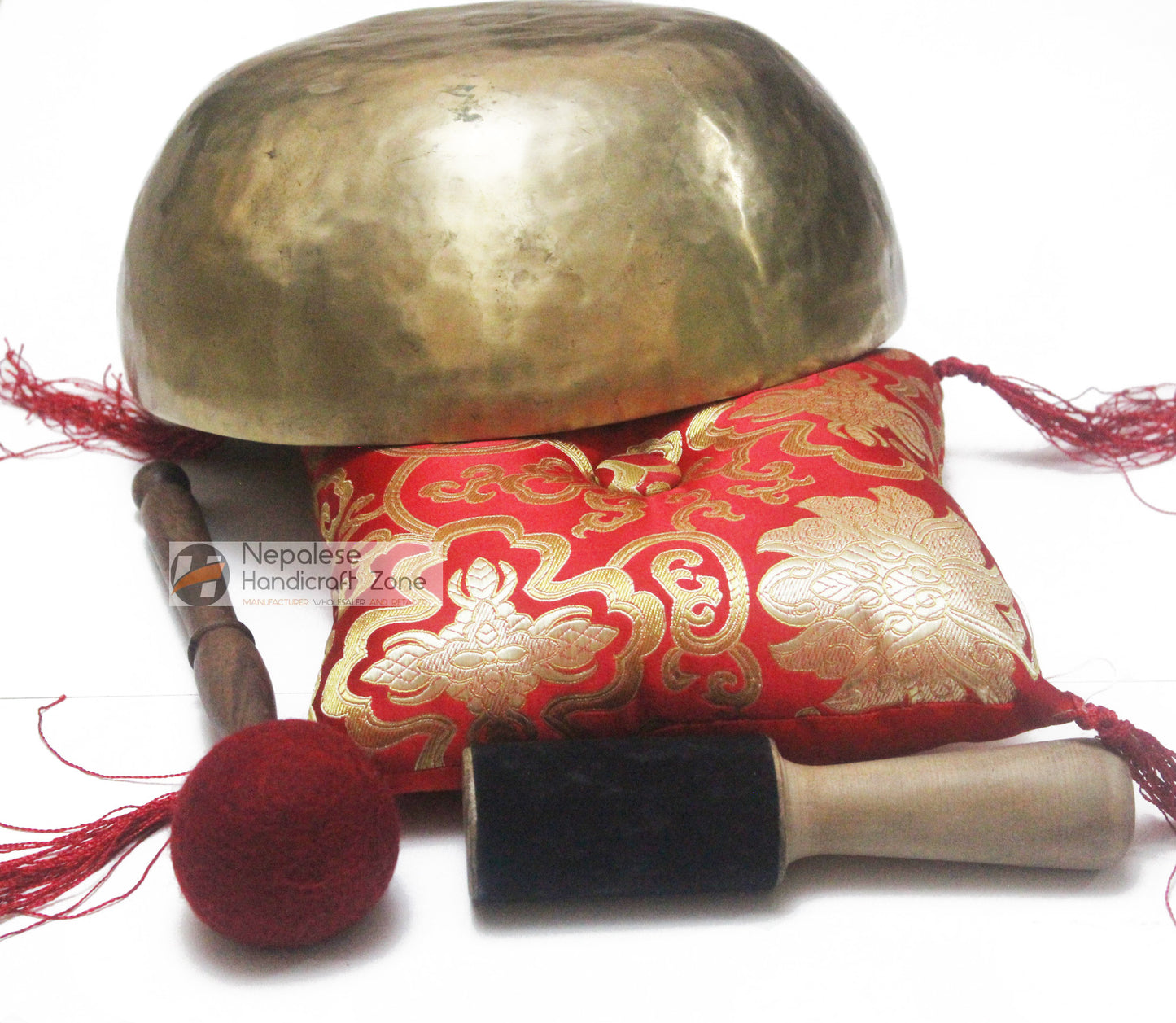 11" Plain Golden Singing Bowl image 3