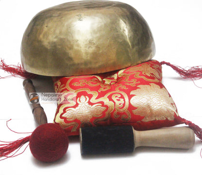 11" Plain Golden Singing Bowl image 3