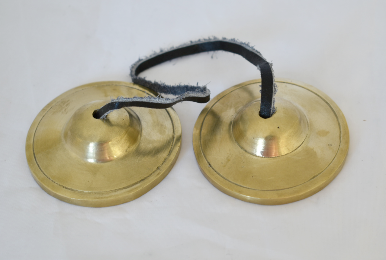 Plain Golden NHZ Tingsha - 2.5 Inch image 1