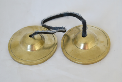 Plain Golden NHZ Tingsha - 2.5 Inch image 1