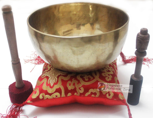9" Plain Golden Singing Bowls image 0