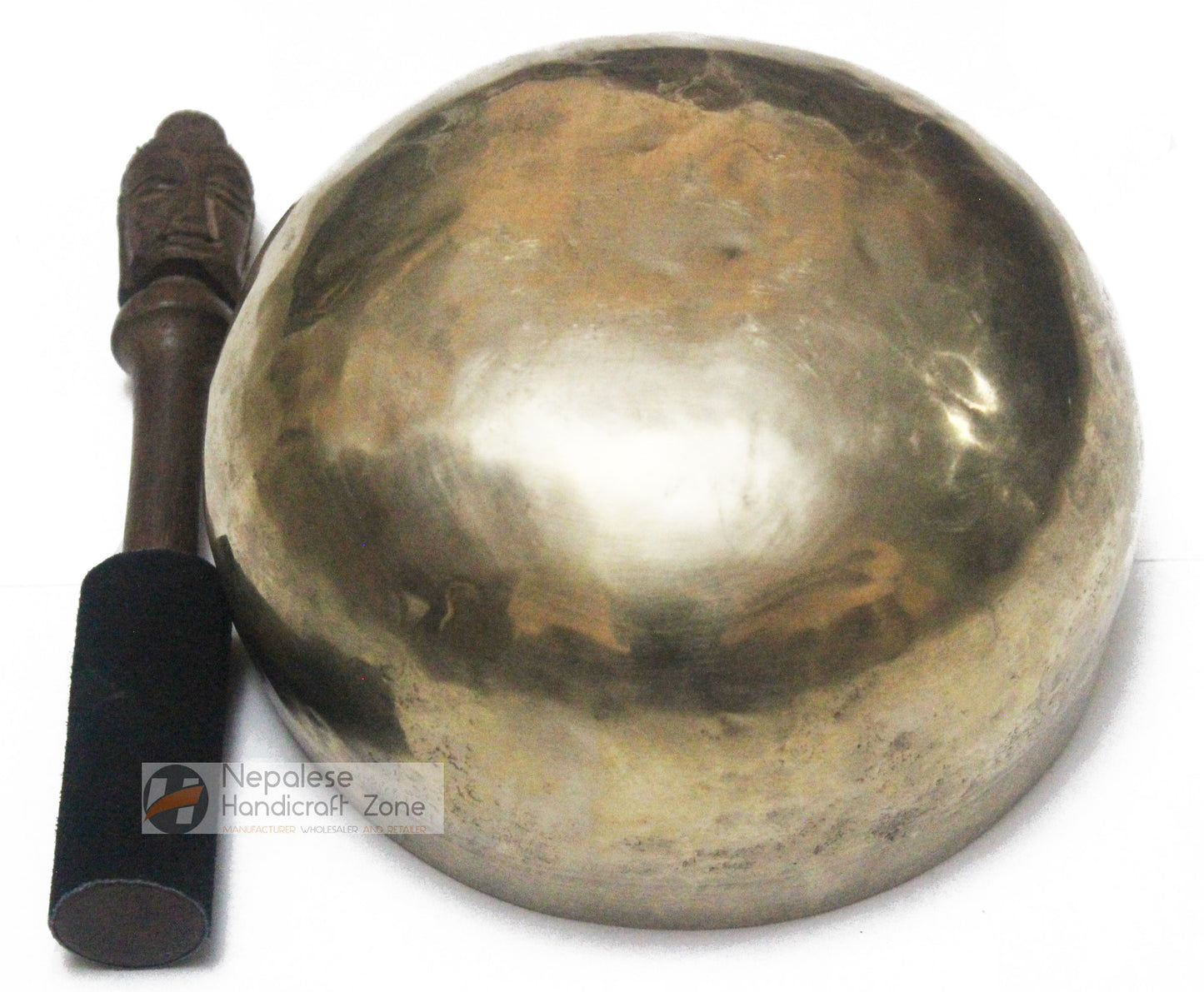 6" Plain Golden Singing Bowl image 2