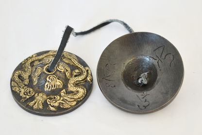 Antique Dragon NHZ Tingsha - 2.5 Inch image 3