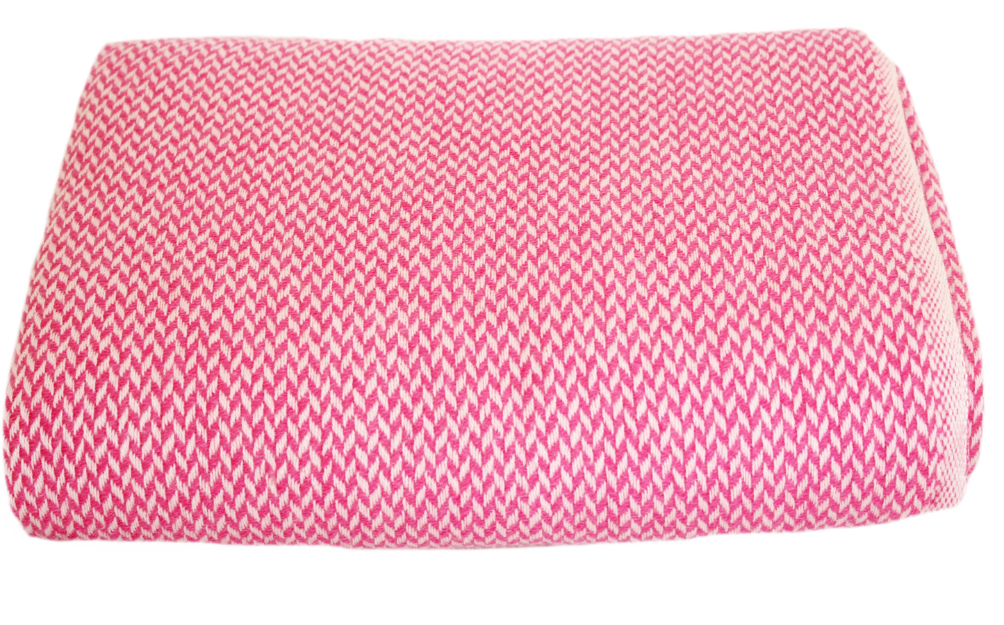 NHZ Natural Himalayan Cashmere Throw/ Blanket 54" x 108"(Pink Chunky) image 3