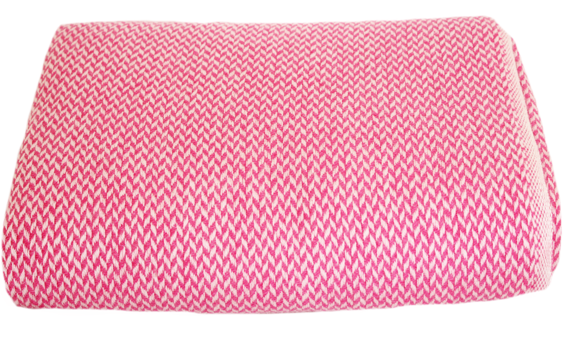 NHZ Natural Himalayan Cashmere Throw/ Blanket 54" x 108"(Pink Chunky) image 3
