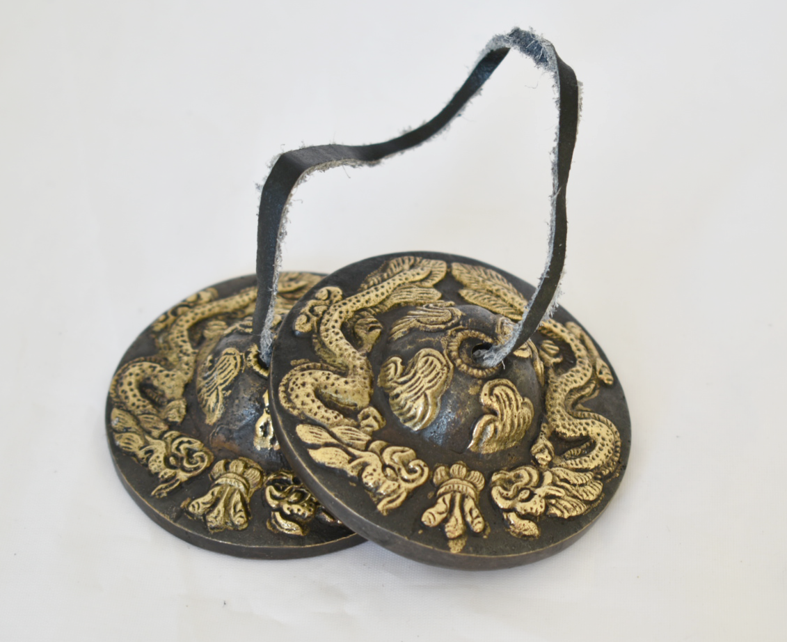 Antique Dragon NHZ Tingsha - 2.5 Inch image 1