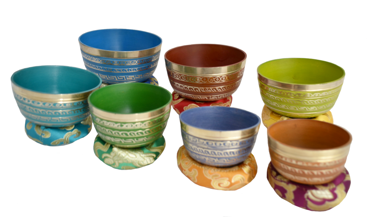 NHZ Multicolor singing bowl set image 5