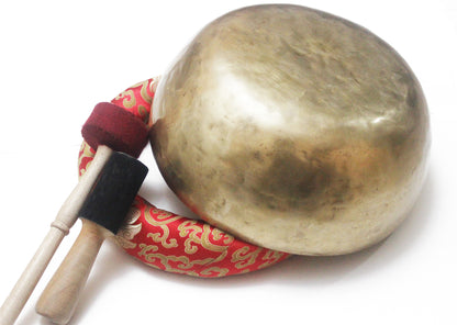 12" Plain Golden Singing Bowl image 3