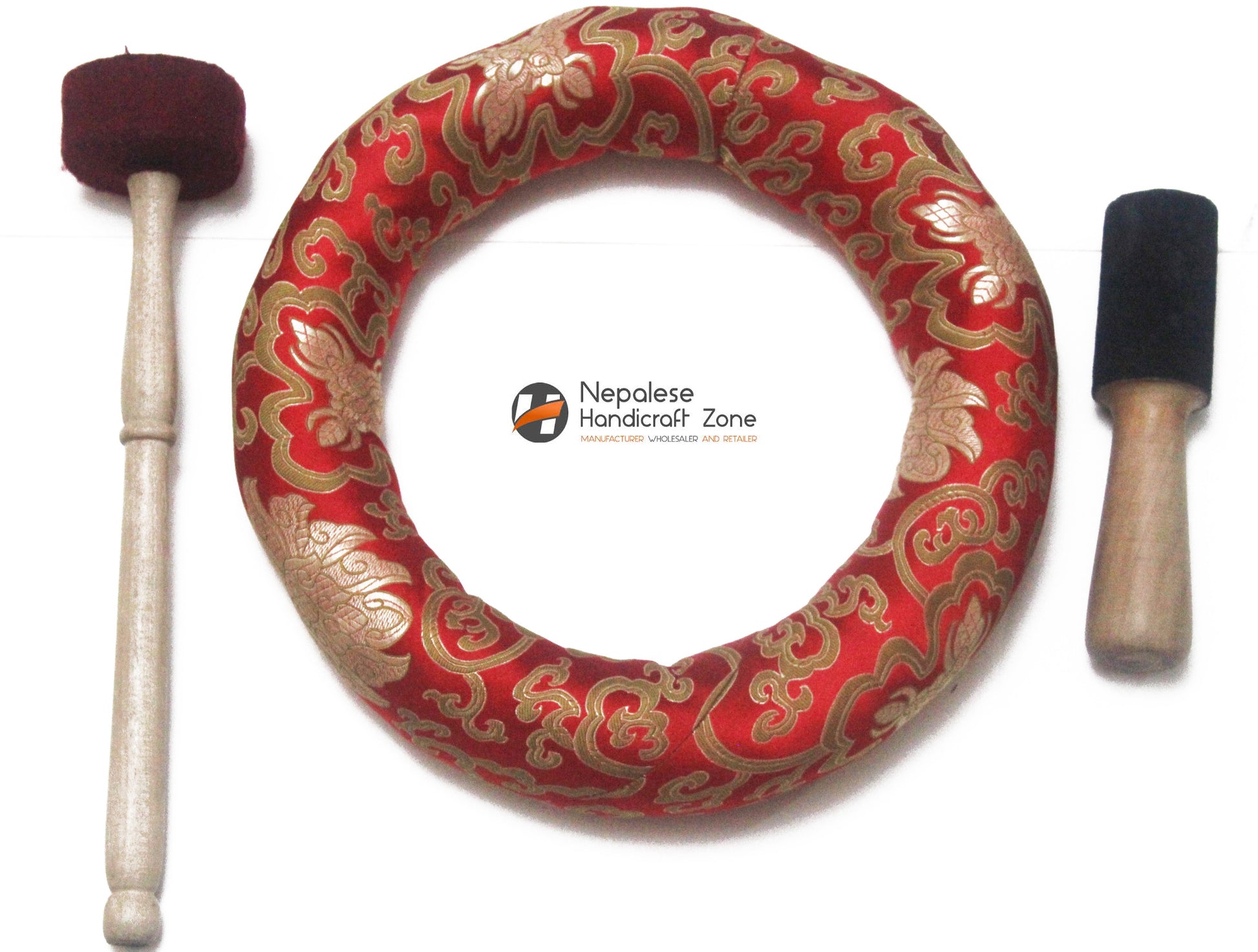 12" Plain Golden Singing Bowl image 4