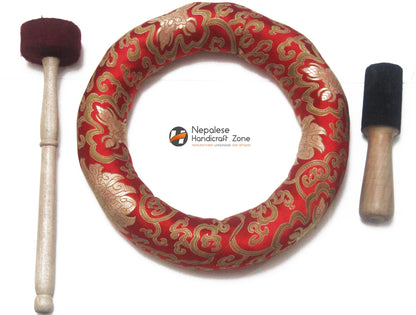 12" Plain Golden Singing Bowl image 4