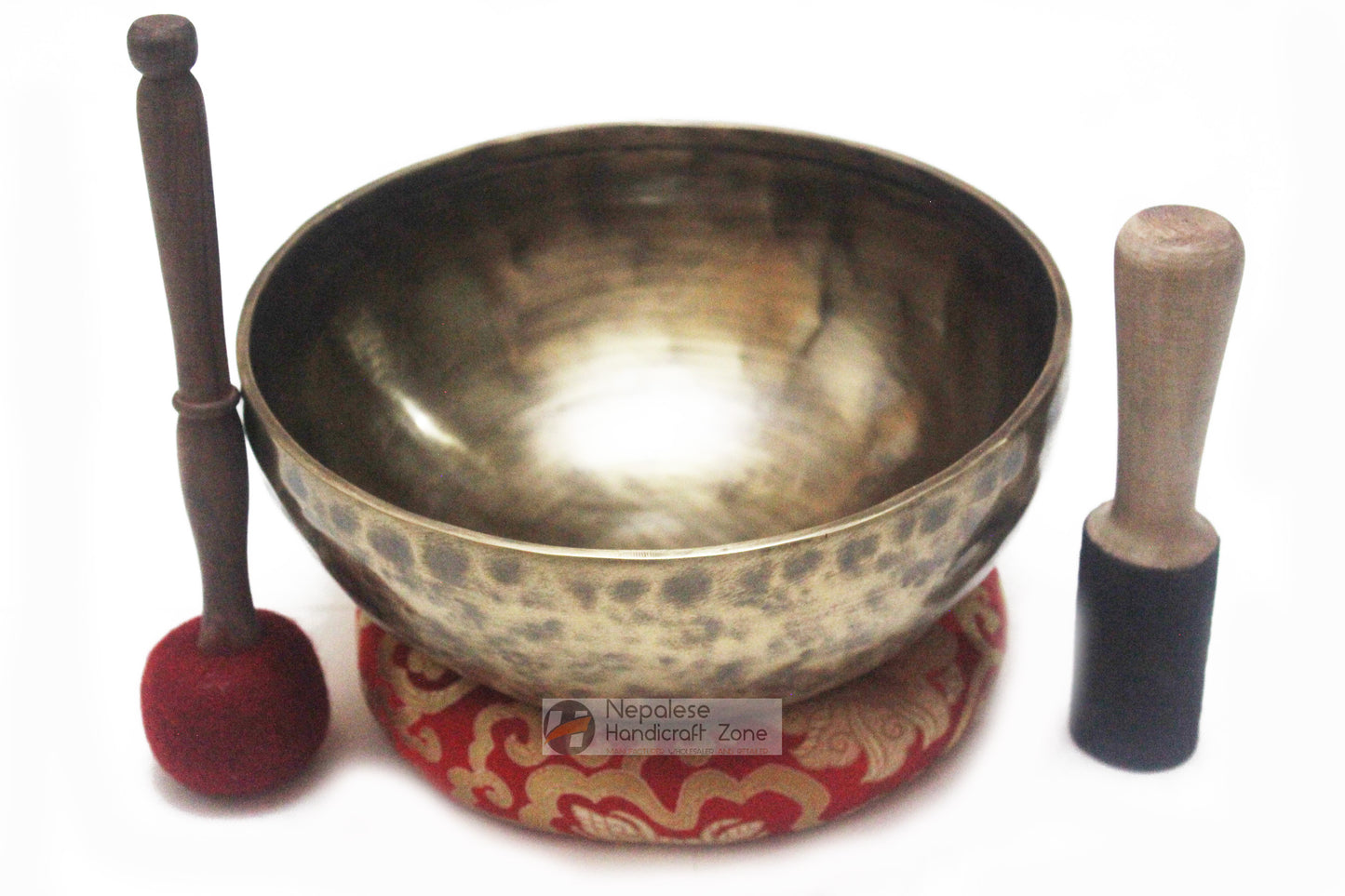 9.5" Antique Finish Singing Bowl image 1