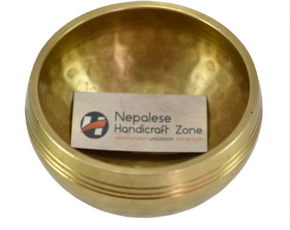 NHZ 3 Inch Meditation Yoga Singing Bowl Set With Mallet, Cushion & Brocade Bag image 4