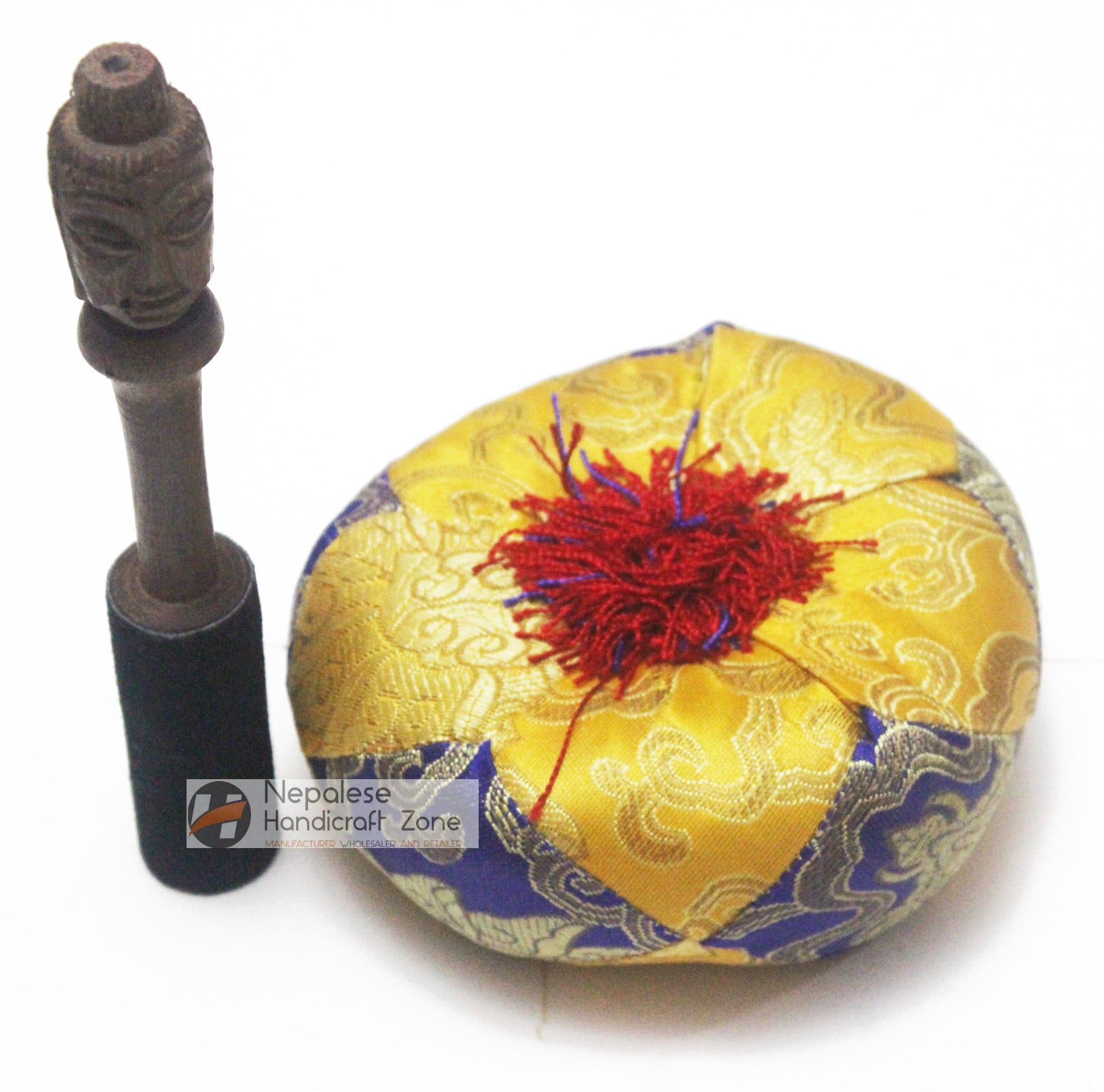 6" Plain Golden Singing Bowl image 4