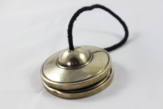 3.2" Plain Golden NHZ Tingsha image 1