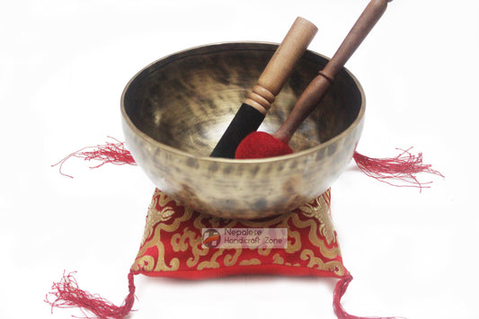 10" Antique Finish Singing Bowl image 1