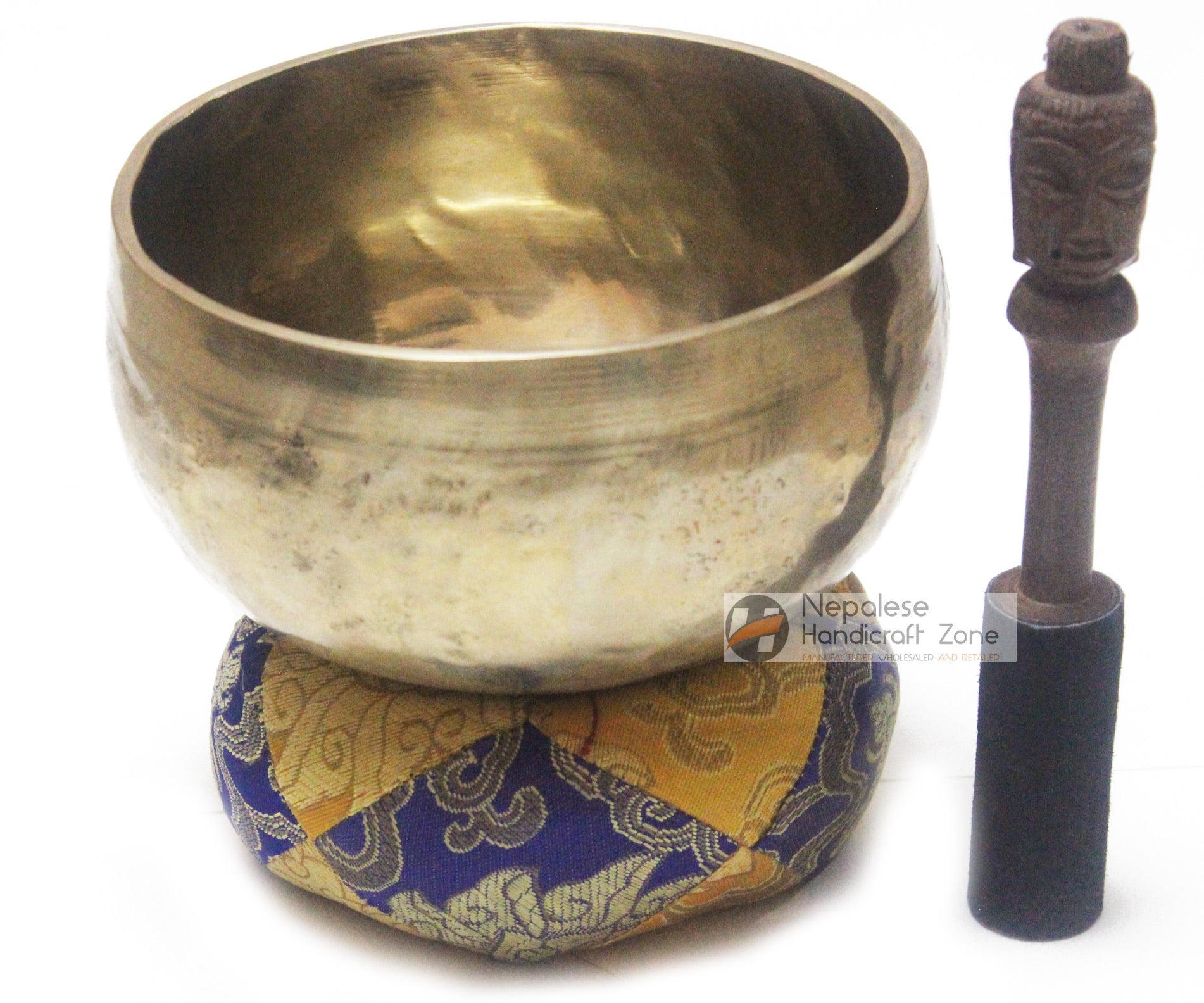 6" Plain Golden Singing Bowl image 0