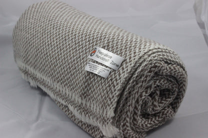 NHZ Natural Himalayan Cashmere Throw/ Blanket 54" x 108"(Pink Chunky) image 13